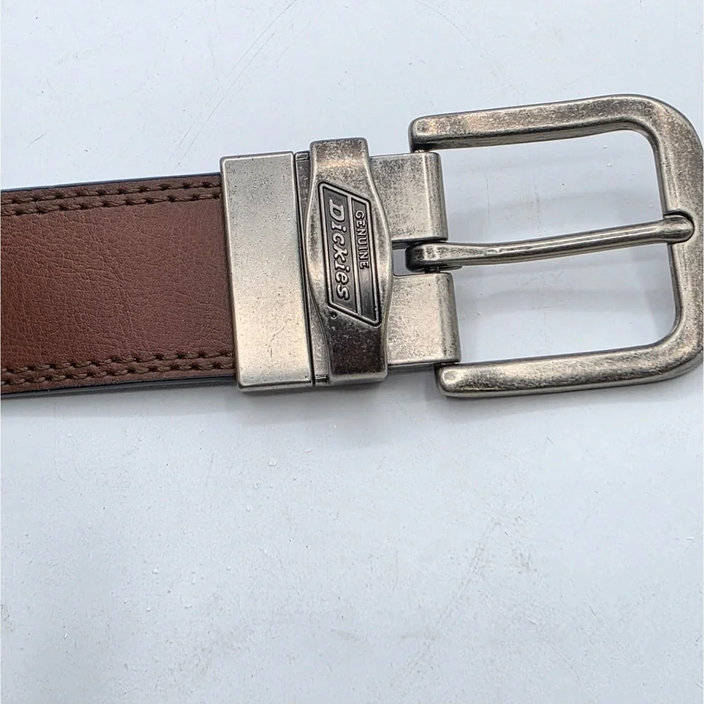 Dickies Reversible Belt Mens 36 Black Brown Workwear Utility Skater Y2K 90s 2000